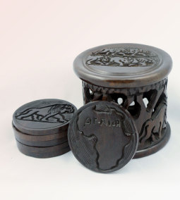 6 piece African cup coaster set