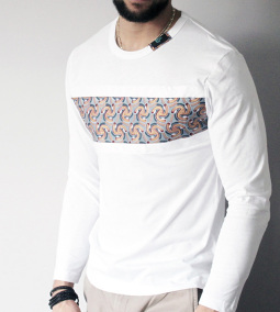 MICOBI White long sleeve fitted tee