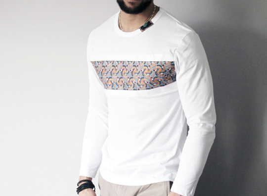 MICOBI White long sleeve fitted tee