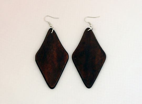 African wood Earrings