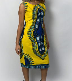 Yellow Ghanaian Angelina dress