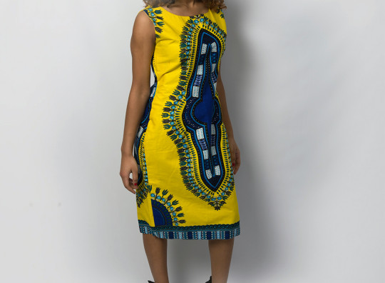 Yellow Ghanaian Angelina dress